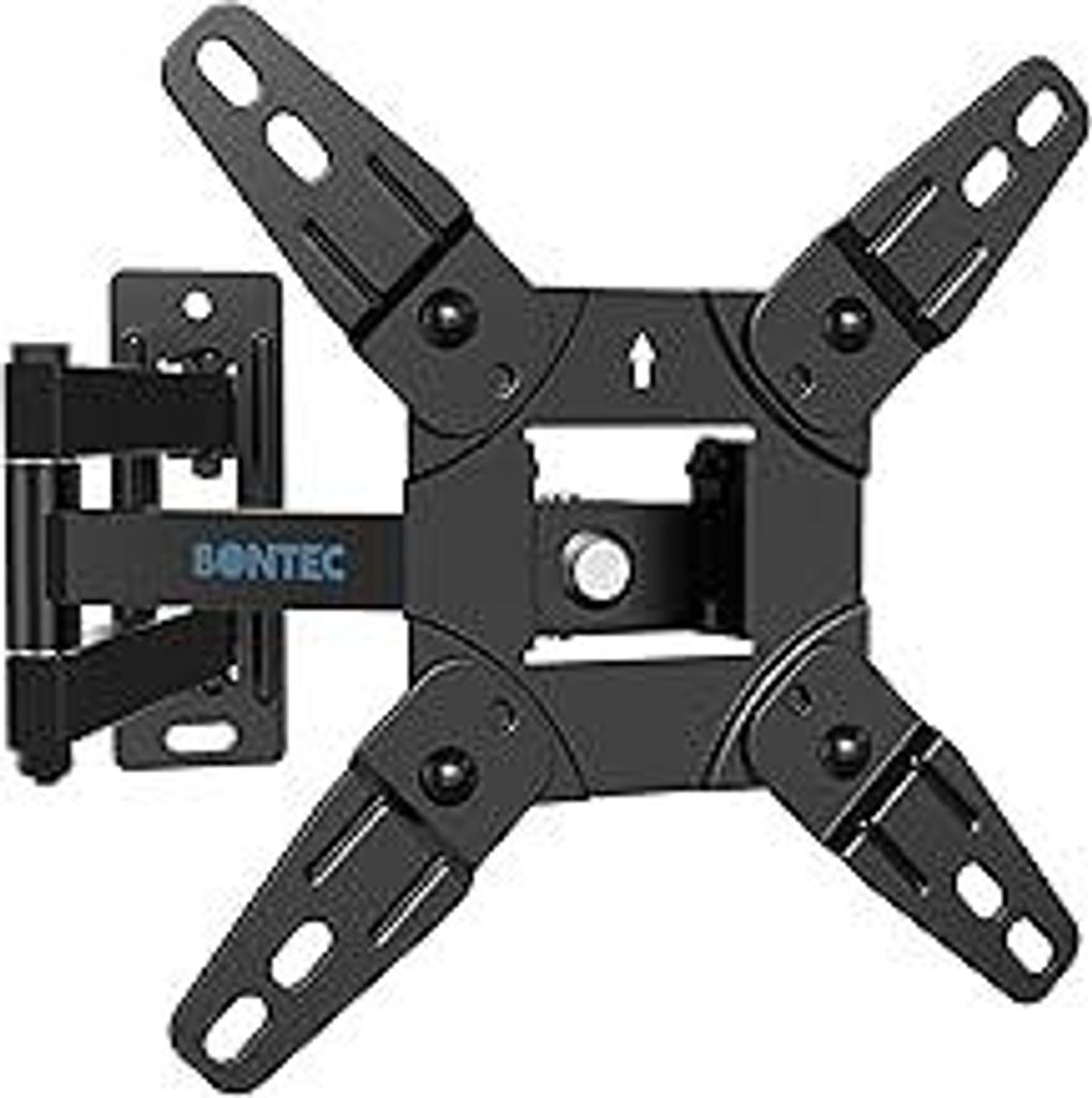 BONTEC TV Wandhalterung Schwenkbare, Neigbare, Drehbar Fernseher Halterung für 13-42 Zoll LED LCD OLED Flach/Curved-Fernseher bis zu 20kg, TV-Halt...