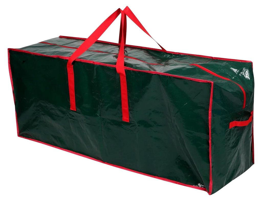 Aufbewahrungstasche für Weihnachtsbaum Groß L 165X38X75Cm PE Gewebe Wasserfest mit Doppelreißverschluss und Verstärkten Griffen für Weihnachts...