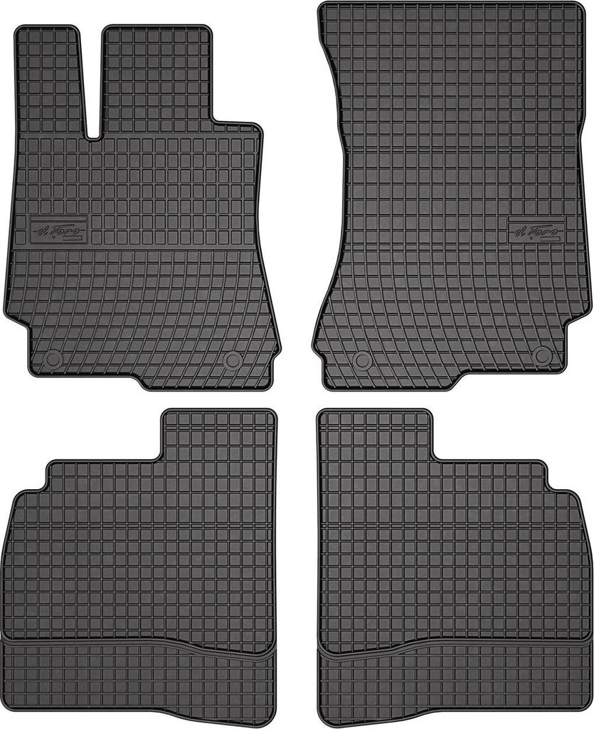 2005-2013 Mercedes S Klasse W221 Fußmatten Gummi Schwarz 4 Produktbild 