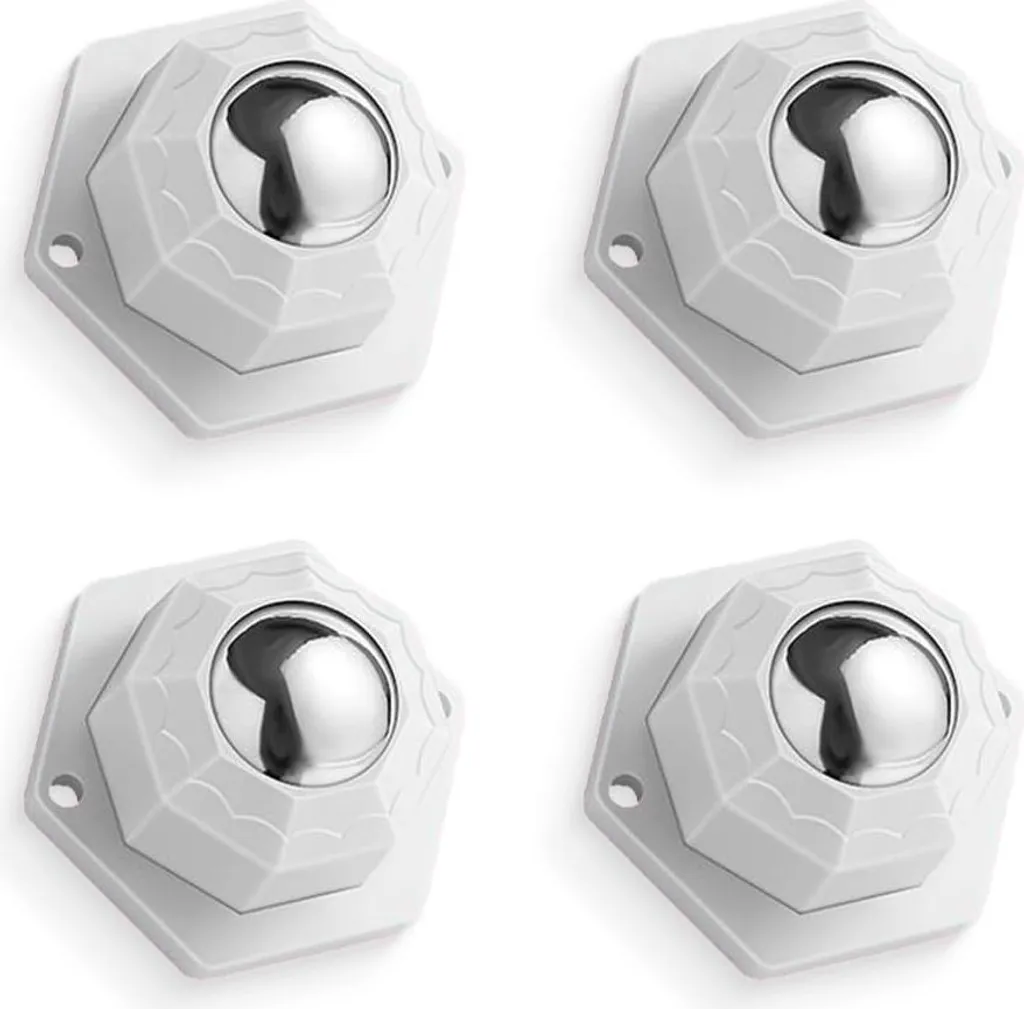 Roulettes autocollantes 200 kg haute résistance pour meubles - 4 pcs