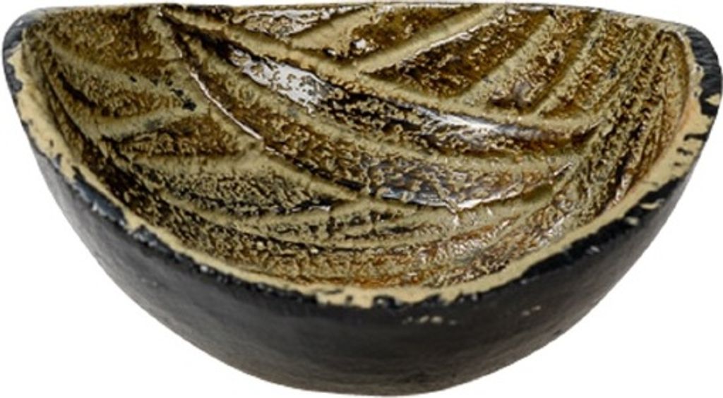 Räucherschale Metall Schwarz/Braun, Ø aussen 10 cm