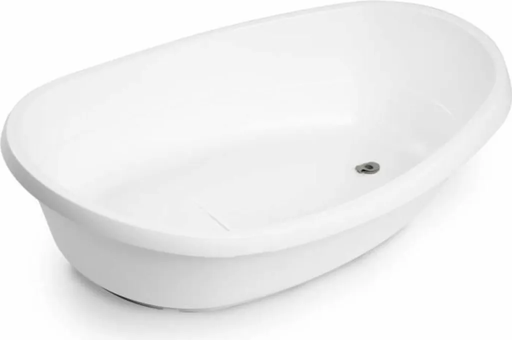 Baignoire Ingenuity Blanc : fini le mal de dos pendant le bain de bébé