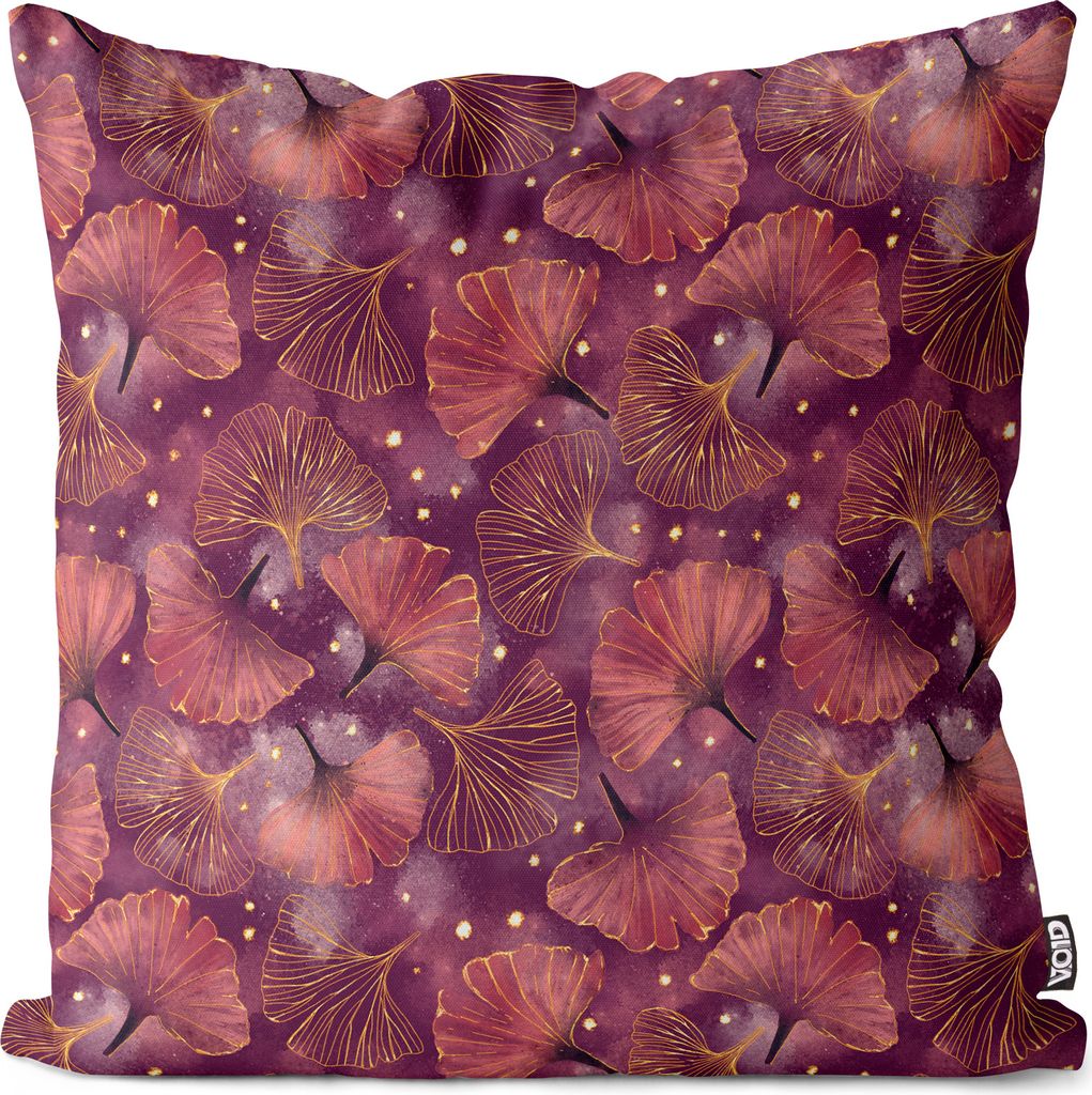 VOID Gingko Blätter Grafik Japan Kissenbezug Kissenhülle sofa couch wohnzimmer dekoration wasserfest Outdoor Garten Kissen bezug deko