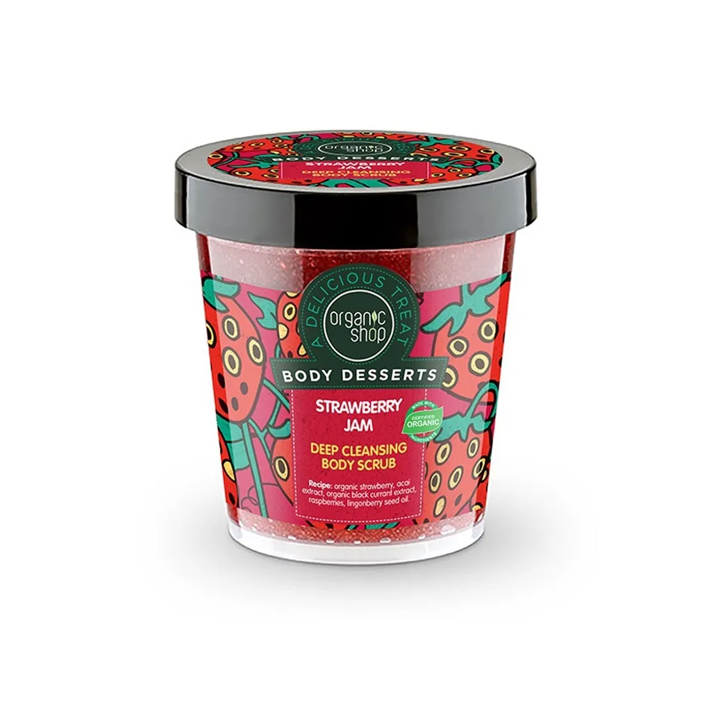 Scrub Fragola Deserti 450ml Bio - Pulizia Visibile e Pelle Vellutata
