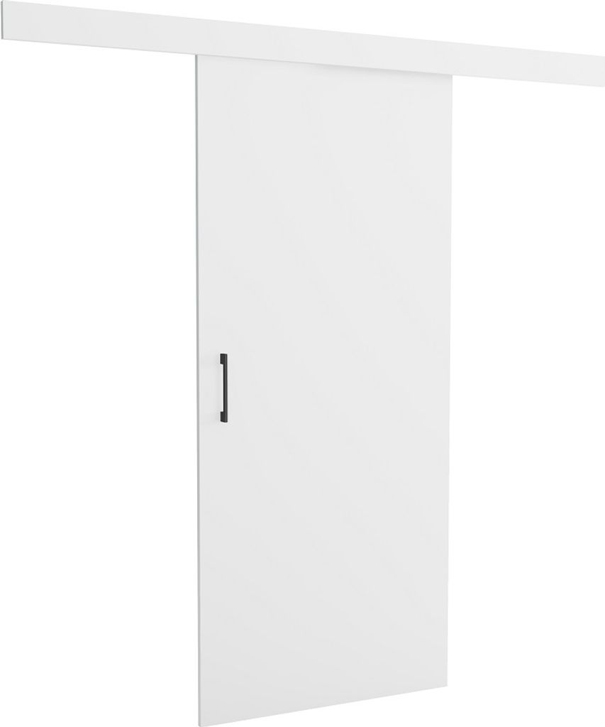 LUCAS moderne Schiebetür (WEISS/SCHWARZ)