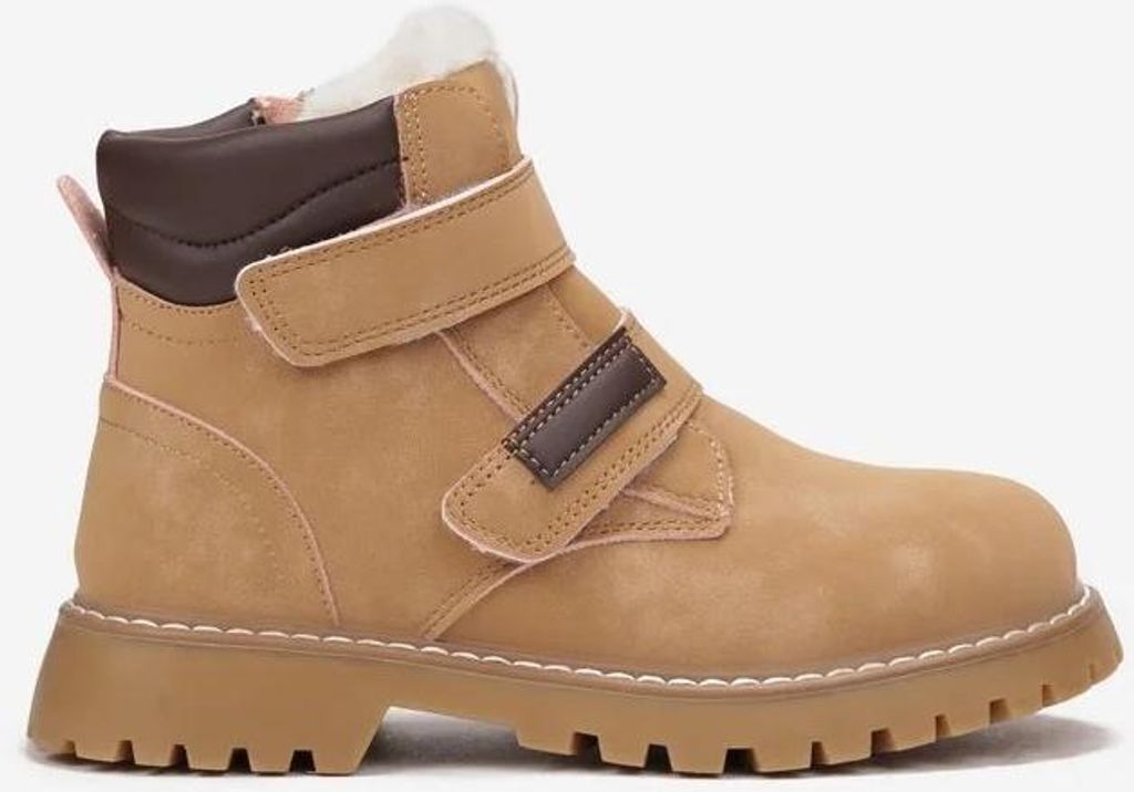 Kinder Gefüttert Sneaker Winterschuhe Isoliert Freizeitschuhe Calivine Braun Gr.36