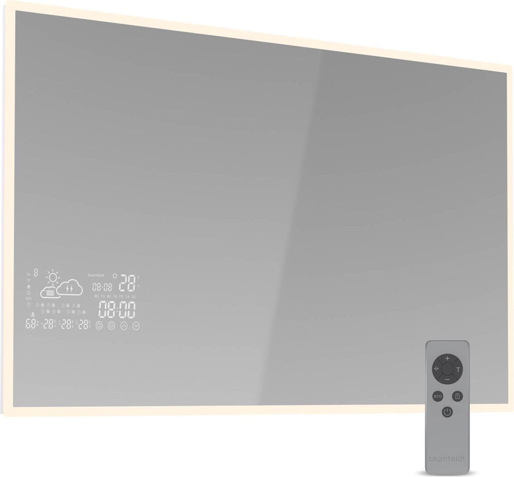 Blumfeldt radiateur infrarouge 500 W – miroir intelligent Image du produit 