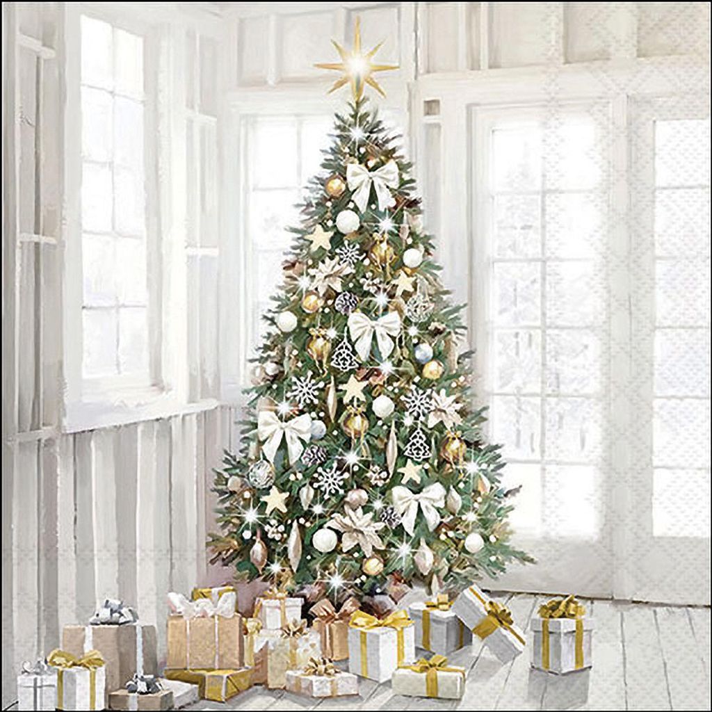 Ambiente Serviette Modern Christmas Tree 20 Stück 33x33 cm Weihnachten Deko