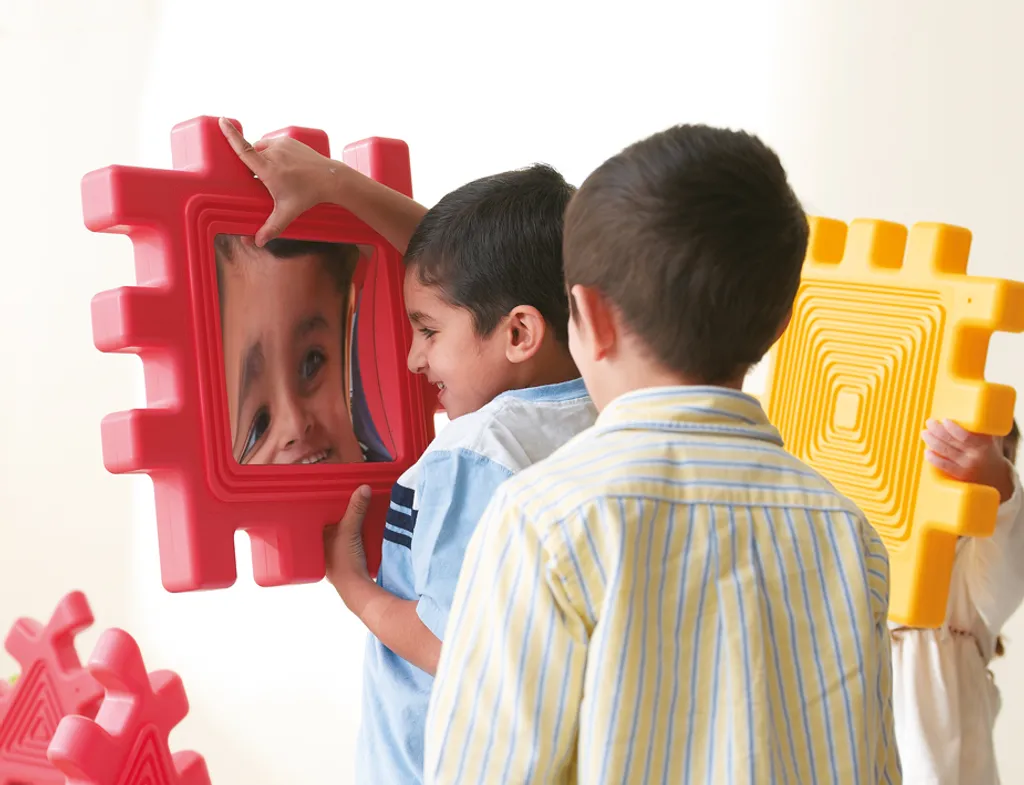 Blocs de construction We-Block sécurisés : Miroirs incassables pour bébés - 9