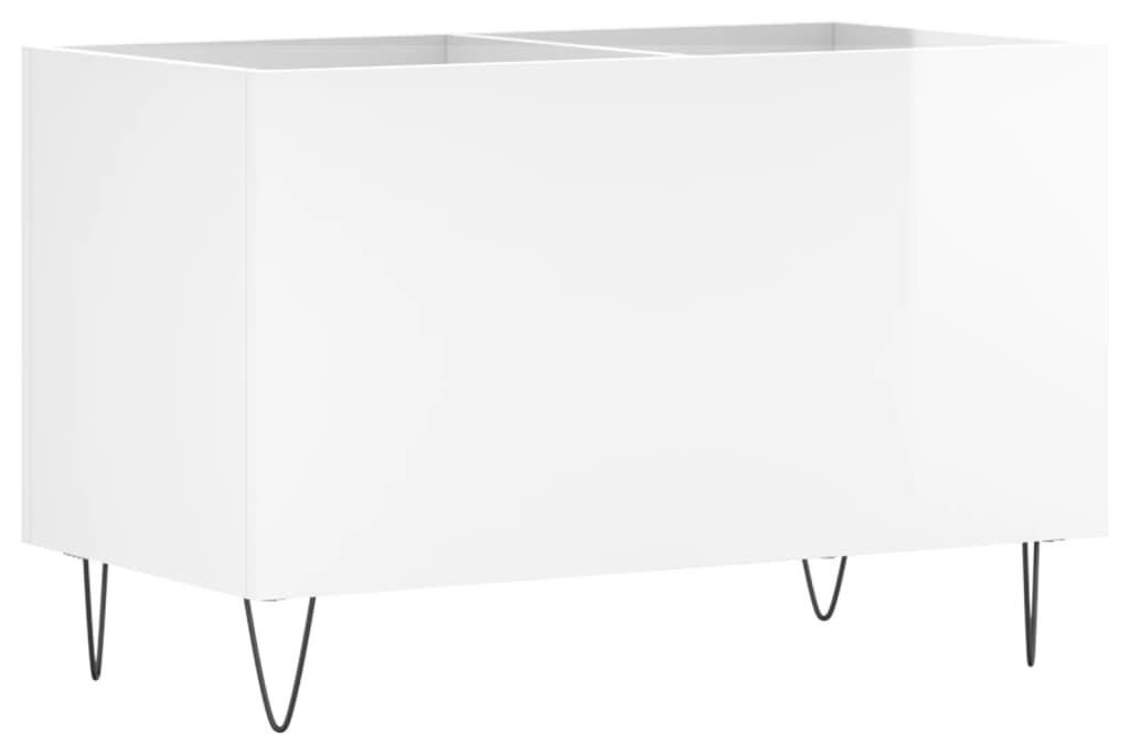 vidaXL Plattenschrank Hochglanz-Weiß 74,5x38x48 cm Produktbild 