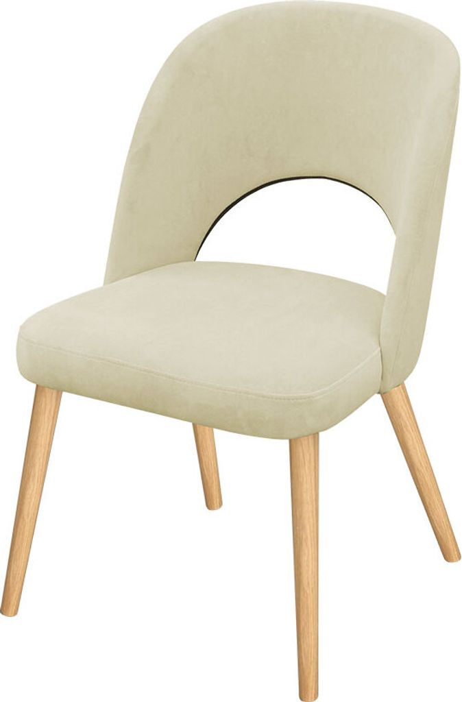 MIRJAN24 Stuhl K84, Elegante Wohnzimmerstühle, Polsterstuhl, Komfortable Stuhl mit Holzkonstruktion (Farbe: Magic Velvet 2201, Füße: Buche)