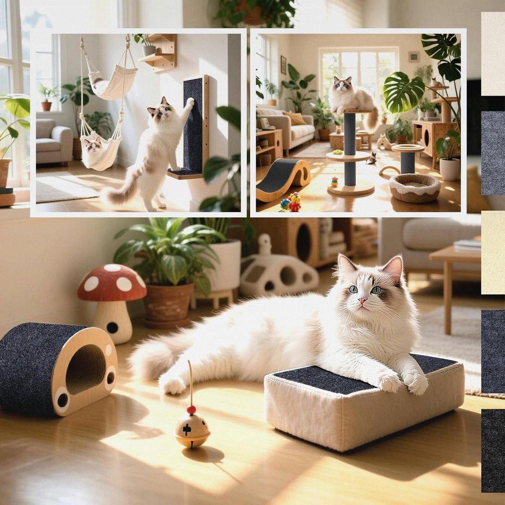 Kratzmatte Selbstklebend 240x40 cm Katzen Kratzbrett Dunkelgrau Kratzmatte Katze Kratzwand Kratzteppich für DIY Kratzbretter Katze Katzenturm Möb...
