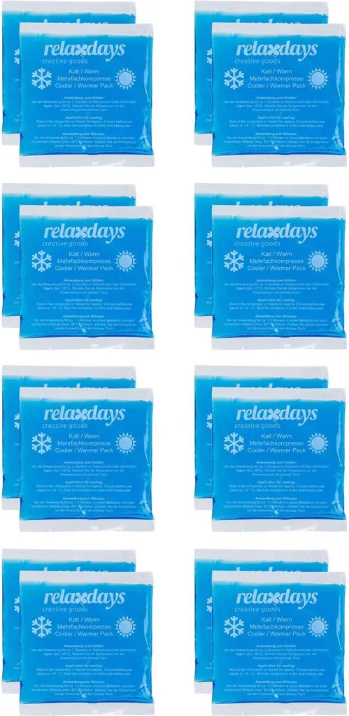 Pain de glace rectangulaire bleu lot de 16 pour sac isotherme repas