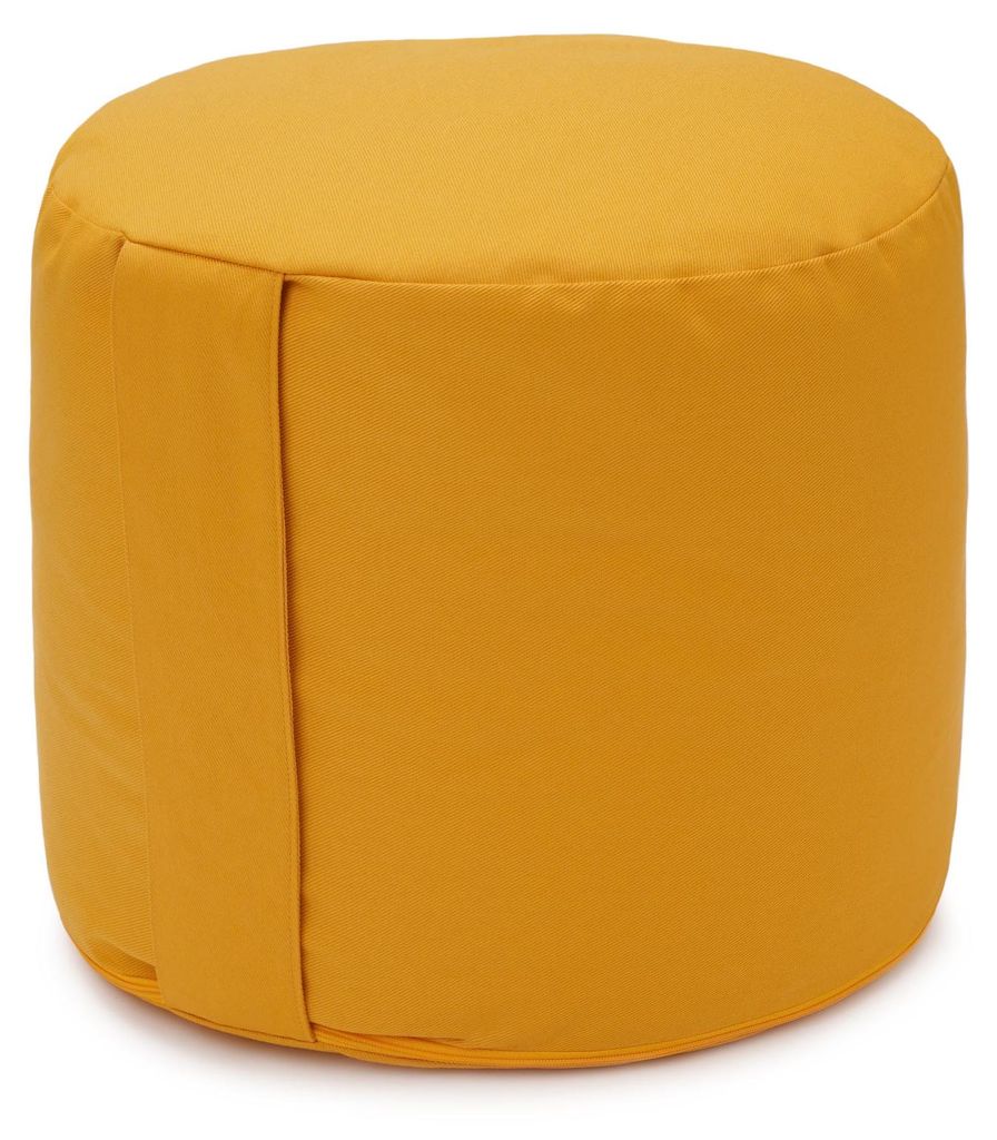 yogabox Glückssitz Rondo Big D - regional hergestellt - maisgelb 36 x 36 x 28 cm Buchweizenschalen