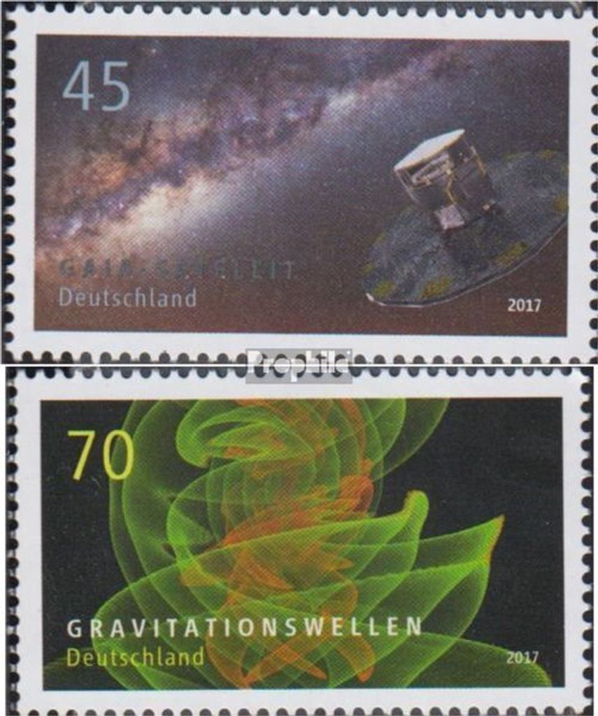 Briefmarken BRD (BR.Deutschland) 2017 Mi 3347-3348 (kompl.Ausg.) postfrisch Astrophysik