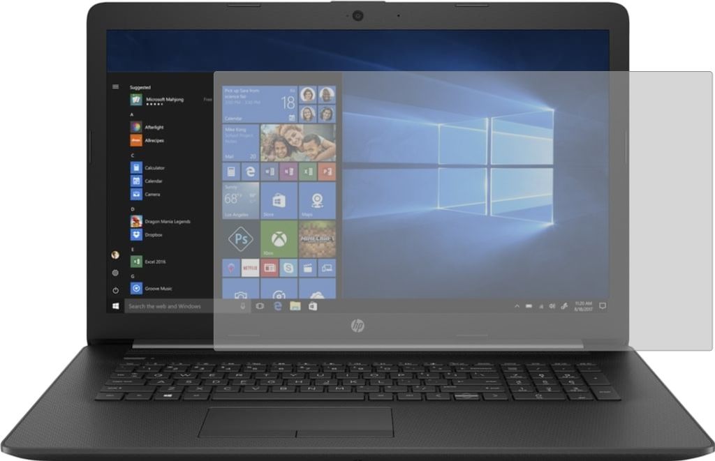 2x Schutzfolie HP Notebook 17-ca1621ng Antireflex Displayschutzfolie Antibakteriell