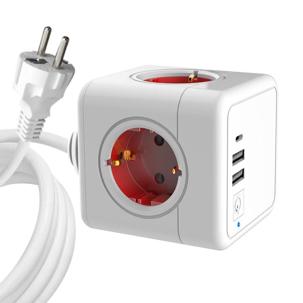 E04C Kreativer 5-in-1 Steckdosenwürfel mit Produktbild 