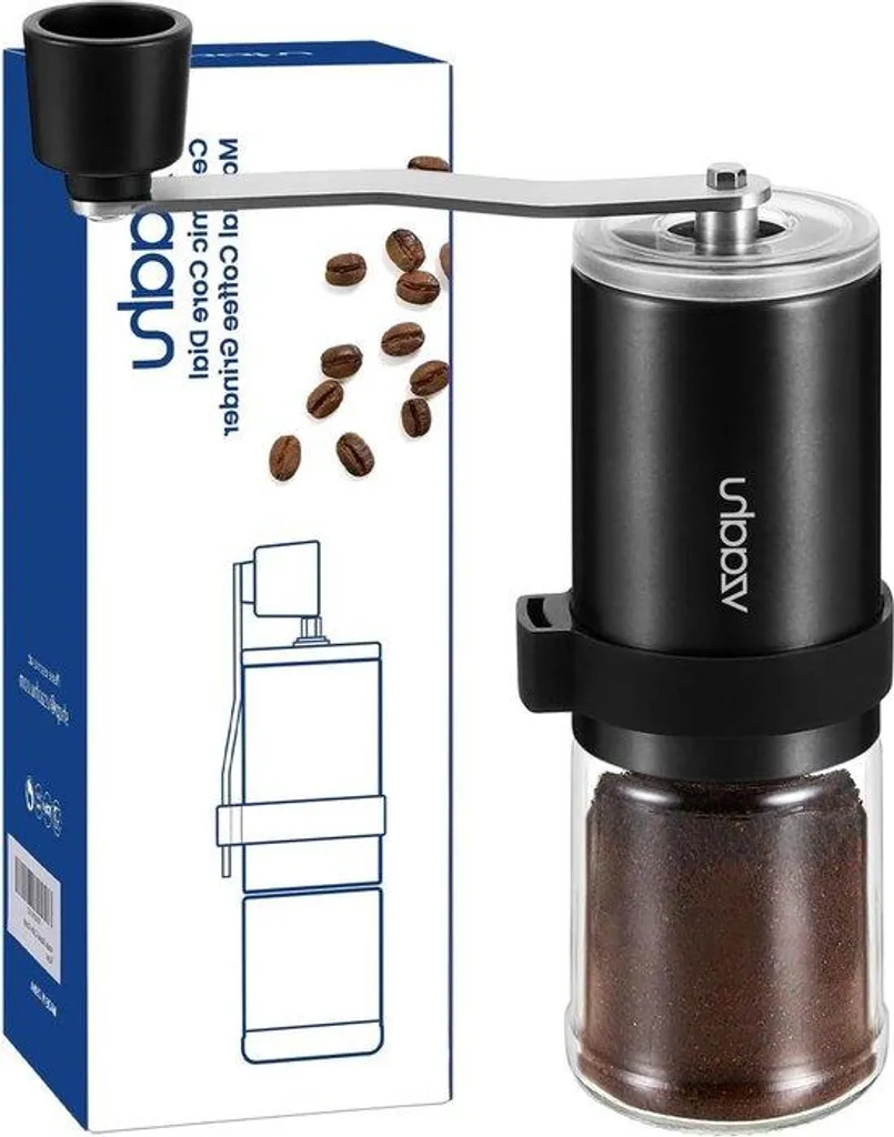Moulin à café manuel réglable : meules céramiques pour café filtre et expresso