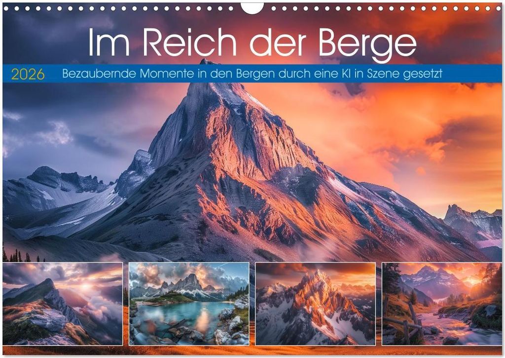 Im Reich der Berge (Wandkalender 2026 DIN A3 quer), CALVENDO Monatskalender