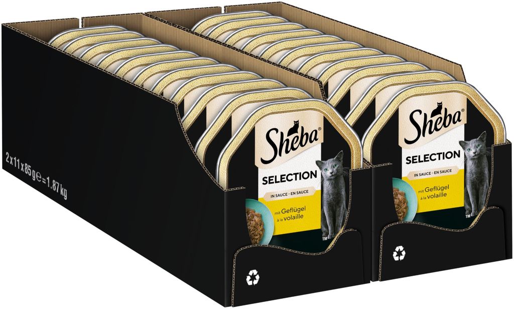 SHEBA Schale Nassfutter für Katzen Selection in Sauce mit Produktbild 