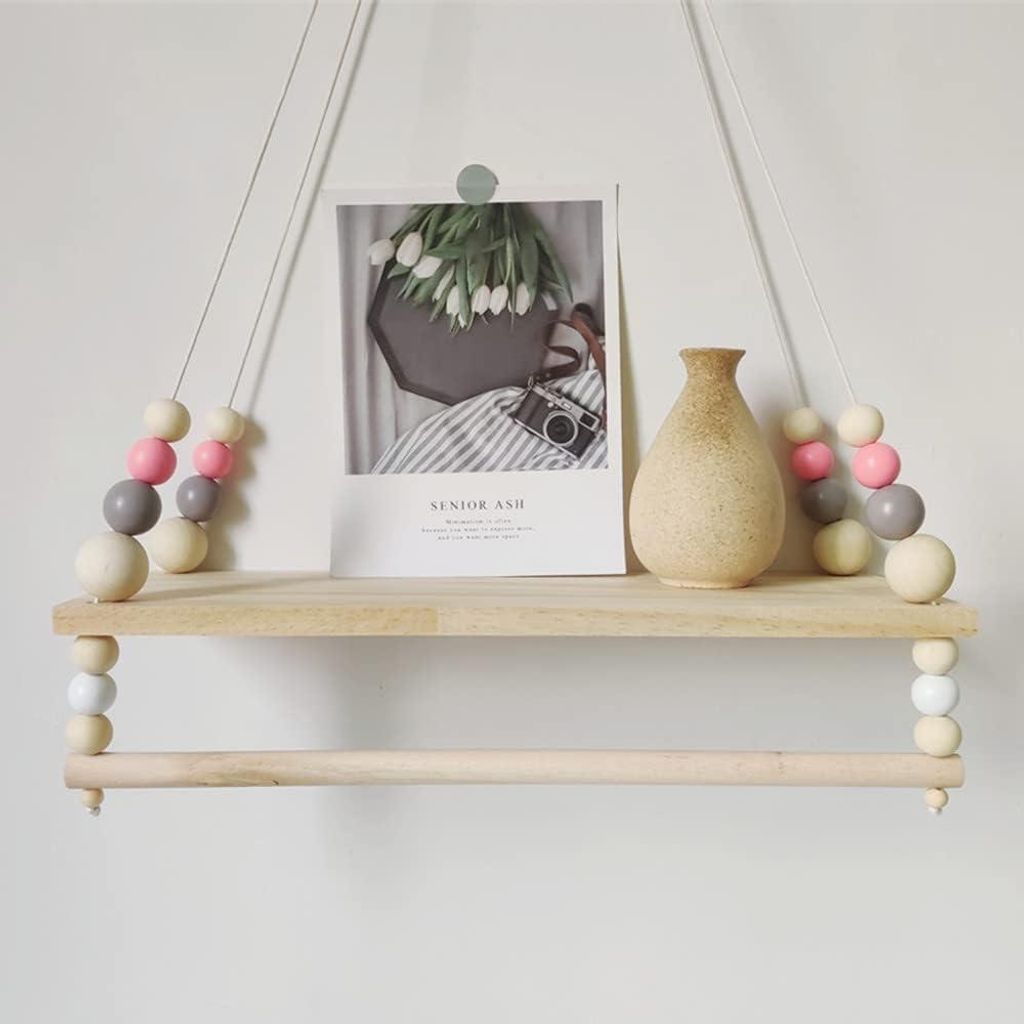 Wandregal für das Kinderzimmer, Hängeregal für das Kinderzimmer, Schwimmendes Regal, Holz, verwendet zur Aufbewahrung im Zimmer, Schlafzimmer, W...