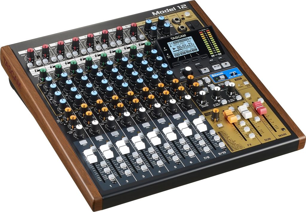 Tascam Model 12 12 Kanäle 20 - 20000 Hz Schwarz, Holz