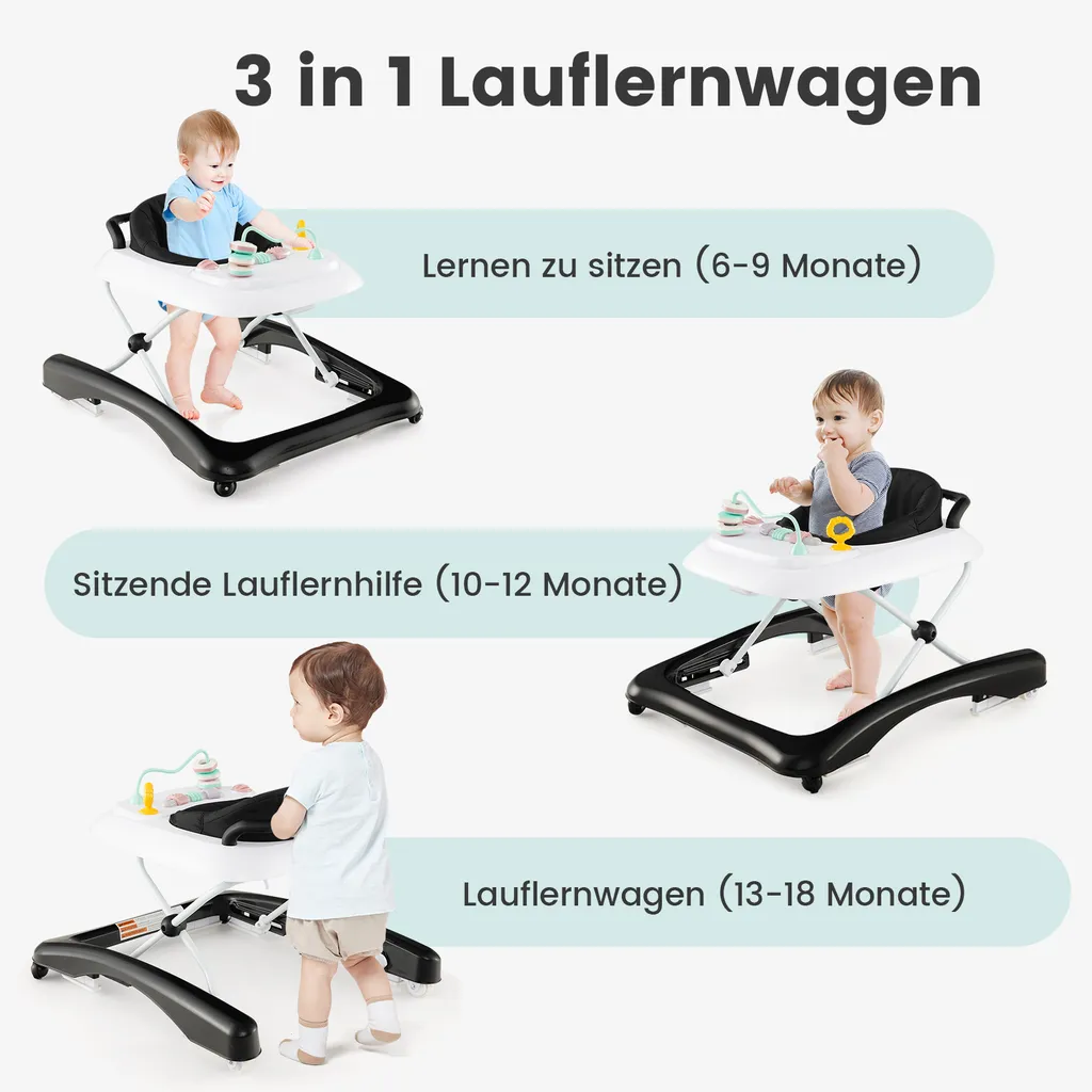 Trotteur Bébé Gain de Place Pliable : La Solution pour Petits Espaces - 4