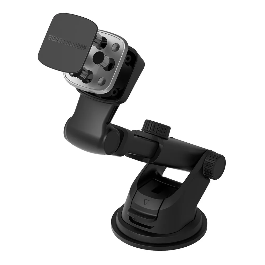 Supporto Magnetico Auto Ultra Sottile, Pieghevole 270° In Metallo, Per Parabrezza E Cruscotto, Antiurto, Elegante, Per Telefono E Navigatore