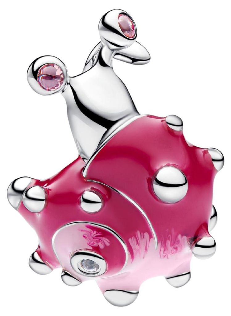 PANDORA MOMENTS Charm lumaca rosa 794553C01 Immagine del prodotto 