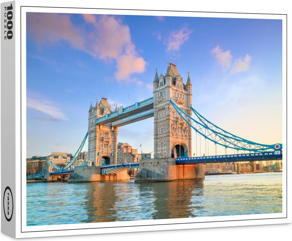 raxxa Premium-Puzzle "Londoner Skyline mit Tower Bridge", 1000 Teile