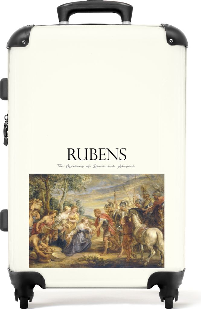NoBoringSuitcases.com Großer Koffer - Kunst - Rubens - Alte Meister - Geschichte - Kombinationsschloss TSA - Hartschalen Trolley 4 Rollen - 72 l...