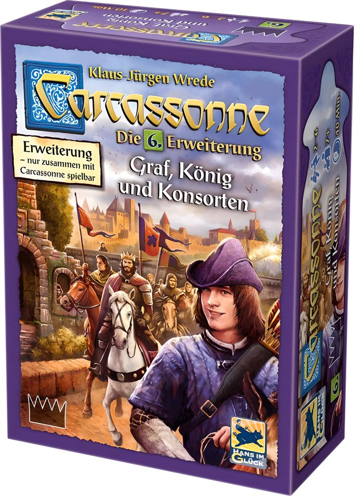 Carcassonne 6 Erweiterung Graf, König und Konsorte