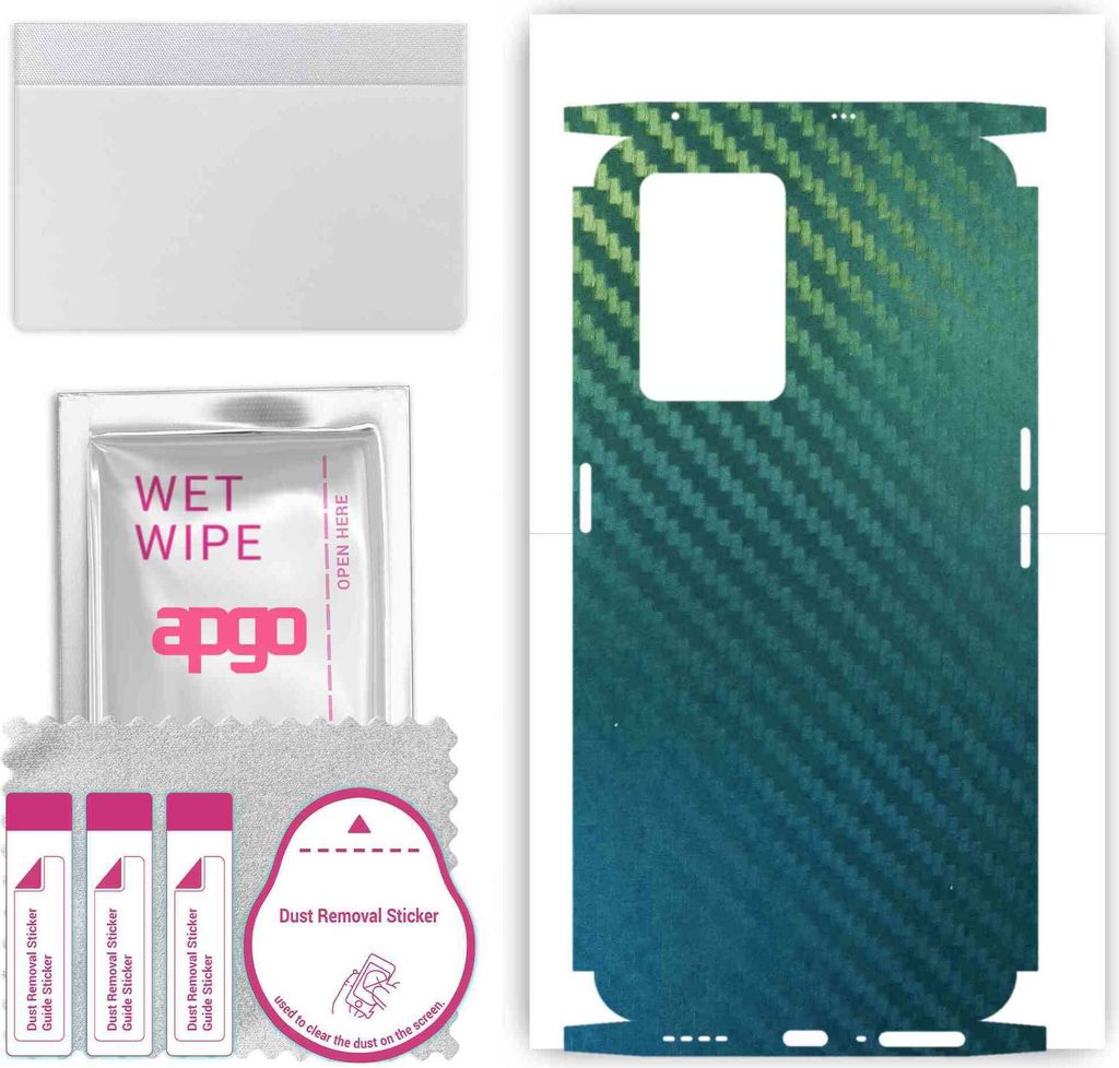 apgo Rückseite + Seiten Schutzfolie, Skin, kompatibel mit Realme GT Neo3, Hinten Displayschutzfolie aus Vinylfolie, kratzfest, einfache Montage - ...