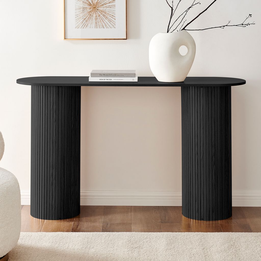 Milton & Oldbrook Konsolentisch 120 cm Glina Schwarz Produktbild 