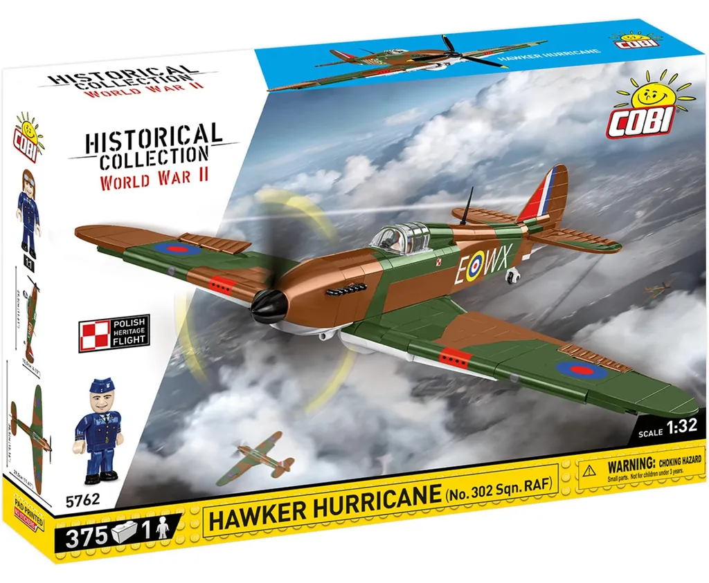 Avion à construire Hawker Hurricane No 302 COBI 5762 Maquette WWII 375 pcs