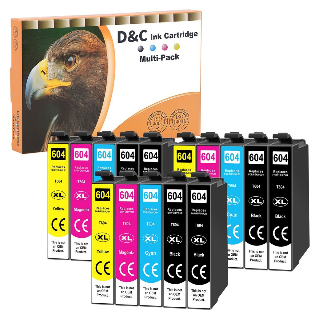 D&C 15x 604 XL Druckerpatronen für Epson 604XL Patronen Produktbild 