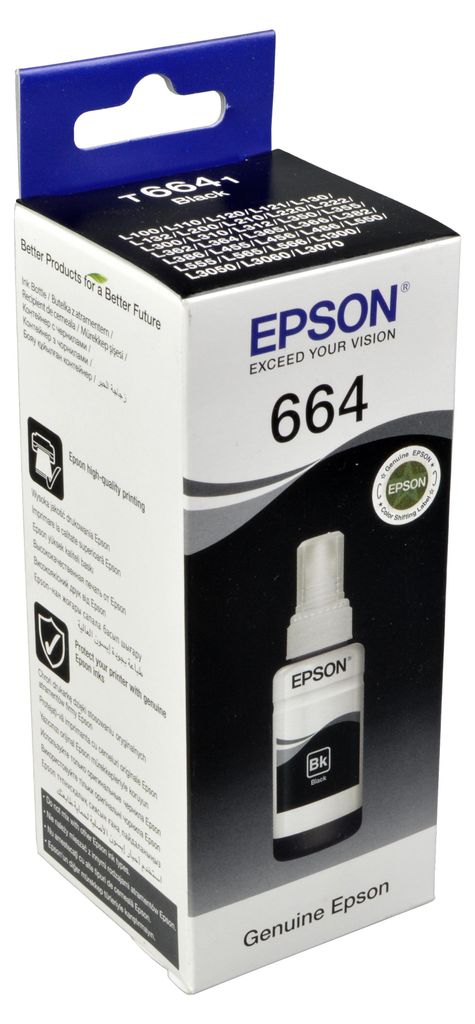 Epson 664 Ecotank Black ink bottle (70ml), Original, Produktbild 