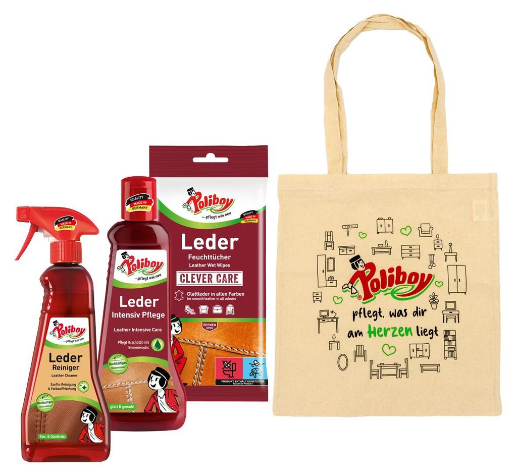 Poliboy Leder Pflege Set 575ml - verschiedene Produktbild 