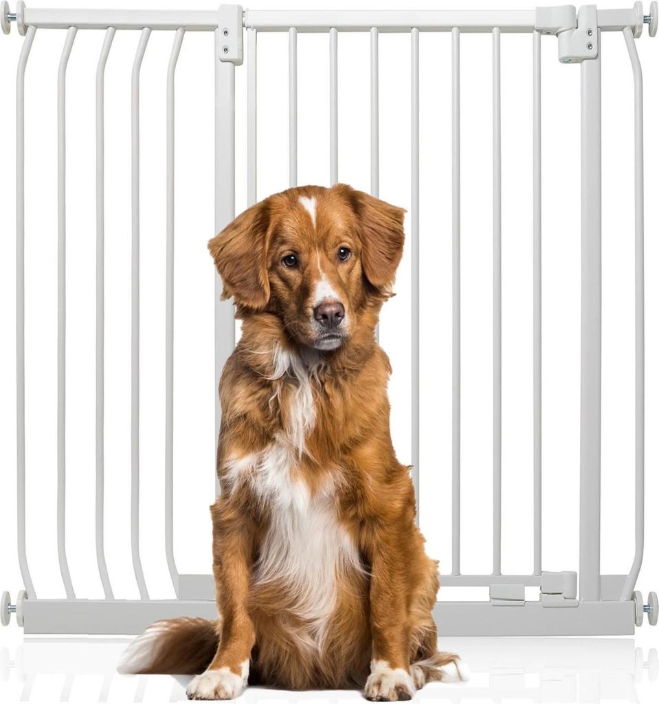 Bettacare Extra Tall Elite Hundegitter, 98cm - 107cm, Weiß