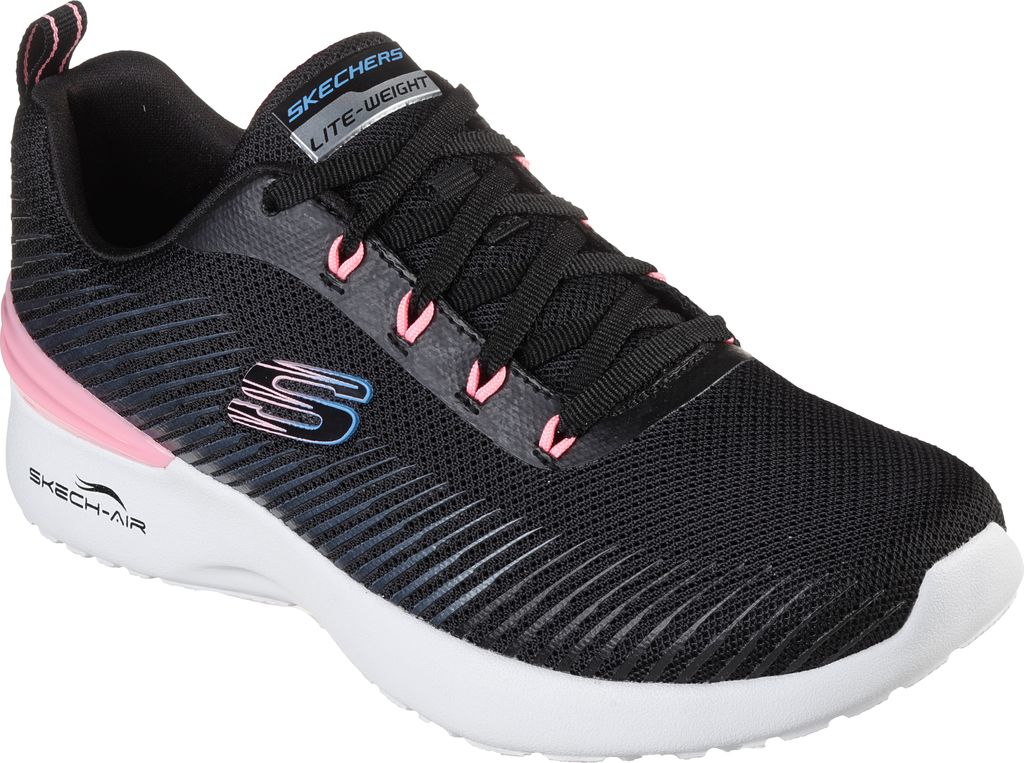 Skechers Damen Sneakers Schwarz 149669-BKPK Grösse 36,5