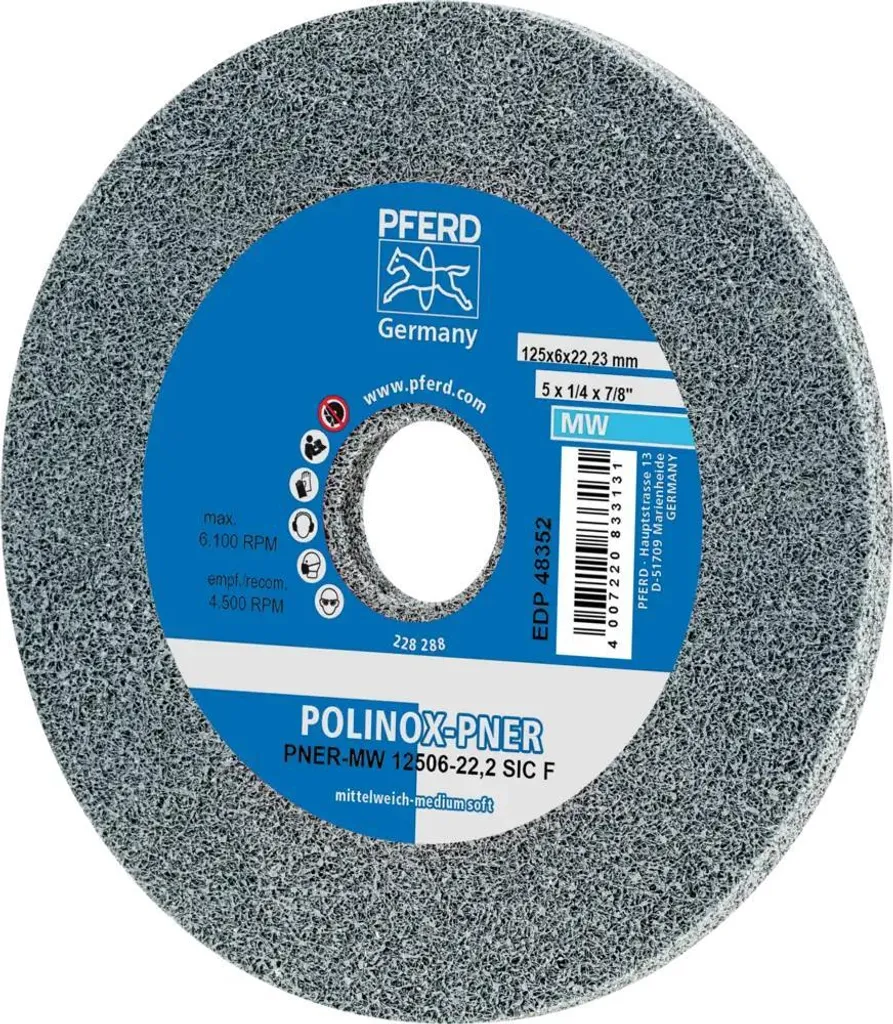 Ruota PFERD PNER-MW 125x6 mm SiC Fine per Lavorazioni Metalli 44691452