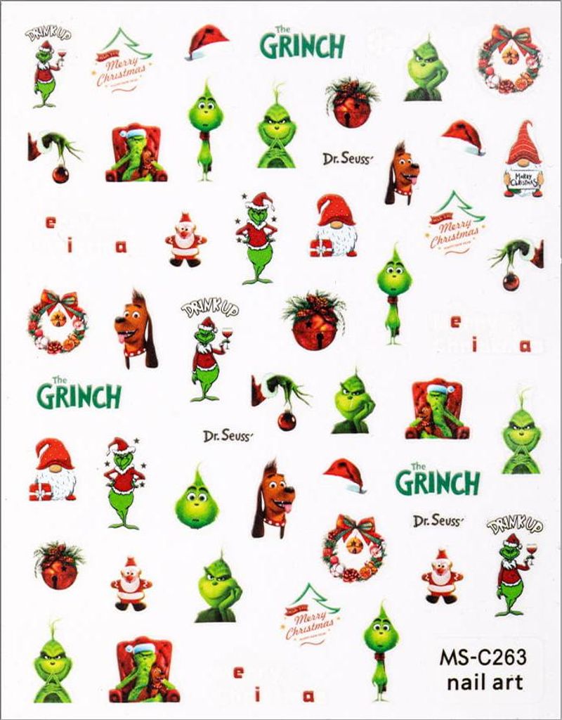 Nagelsticker dünn selbstklebend Weihnachten MS-C263