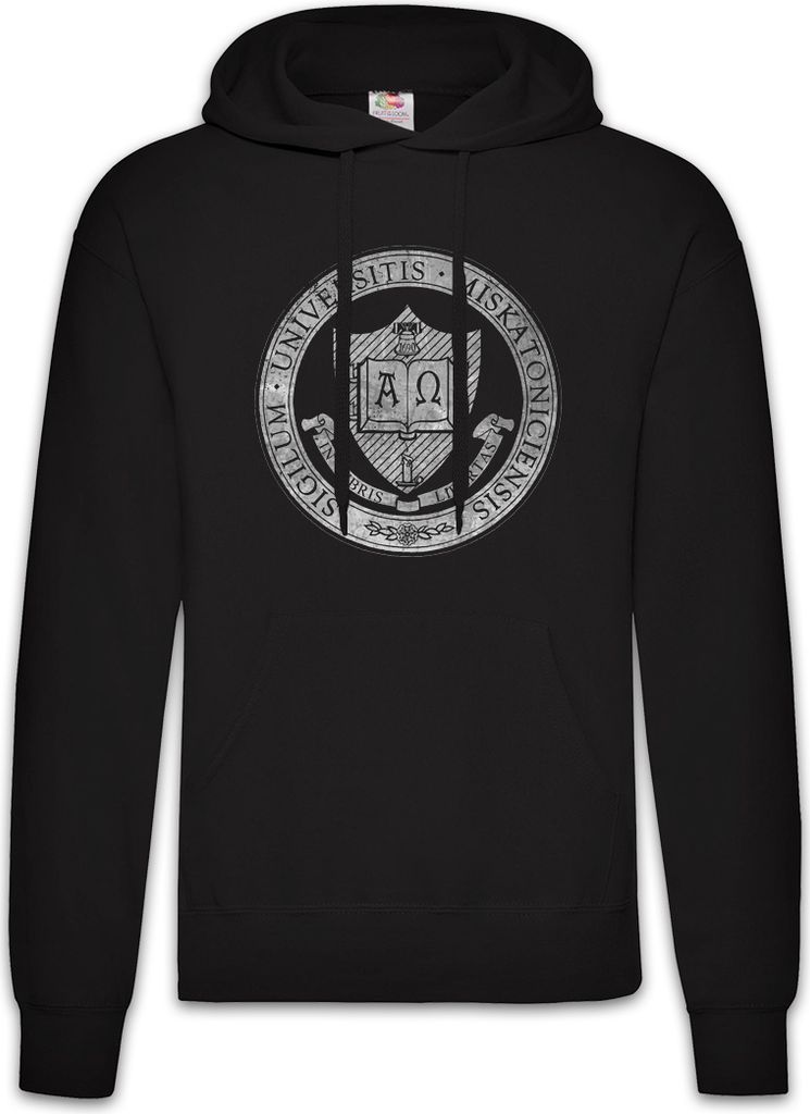 Urban Backwoods Miskatonic Logo IV, Herren Hoodie, Farbe: Schwarz, Größe: 3XL