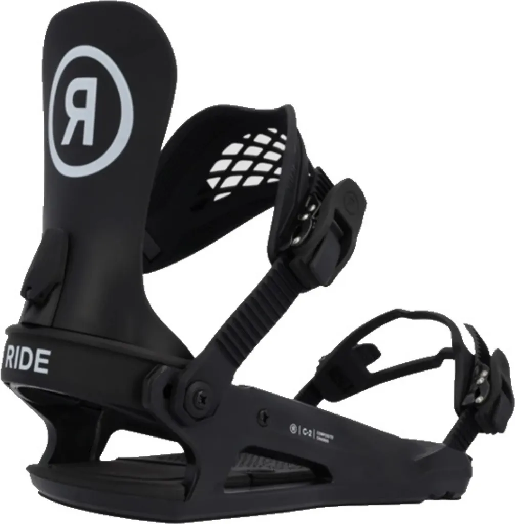 Fixations snowboard Ride C-2 Noir M parfaites pour débutants