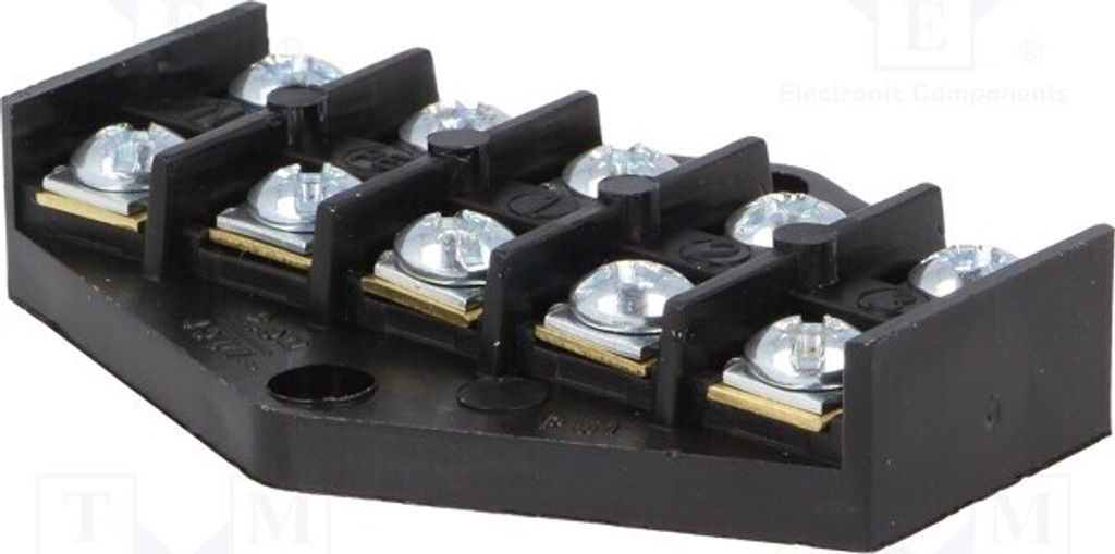 1x Klemmleiste 2,5mm2 Wege: 5 450V 16A Schraubklemme Klemmen: 10 W-96941 Klemmlei