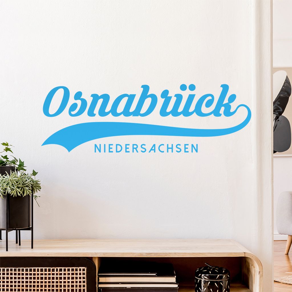Osnabrück Niedersachsen Wandtattoo Wandaufkleber Wall Sticker - Dekoration, Küche, Wohnzimmer, Schlafzimmer, Badezimmer