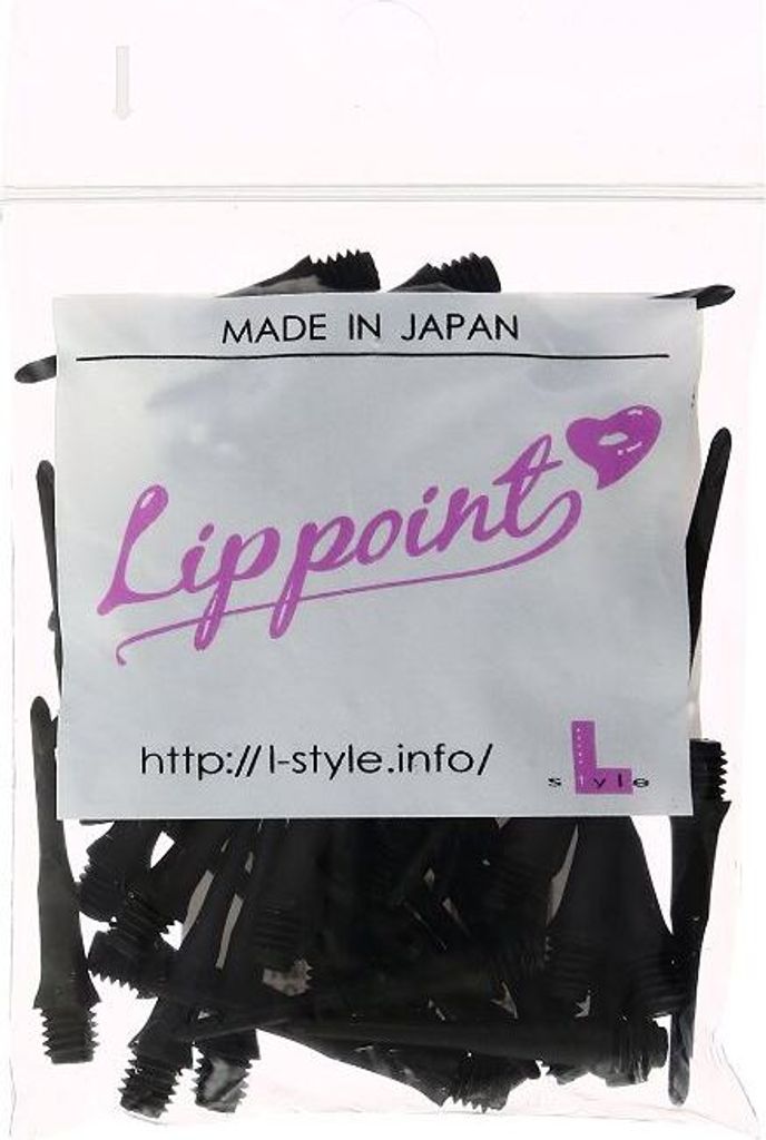 L-Style Lip Point Dartspitzen Schwarz Lippoint 50 Stück Immagine del prodotto 