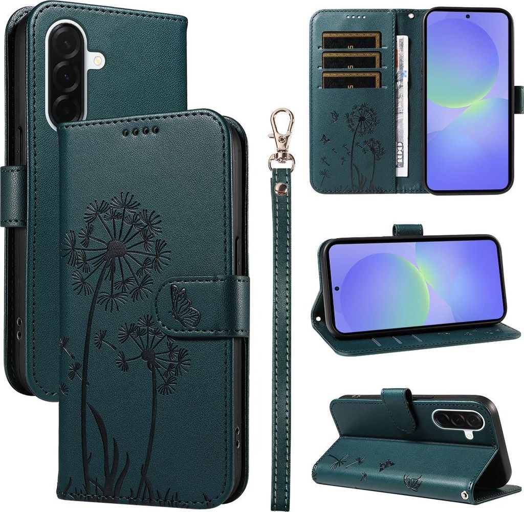 Samsung Galaxy A37 Hülle - Coverup Pusteblume Klapphülle - Grün
