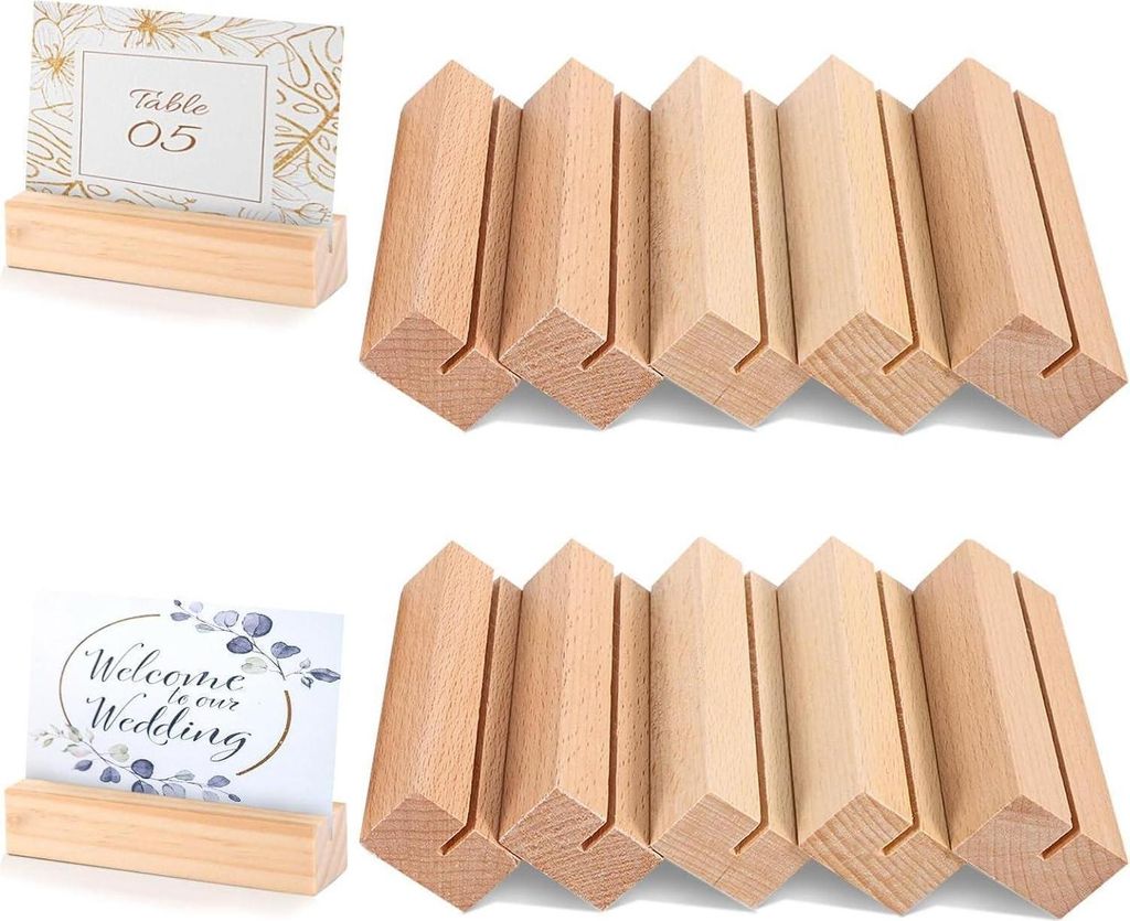 10x kus drevený držiak karty držiteľ stola menu držiteľ Obrázok produktu 