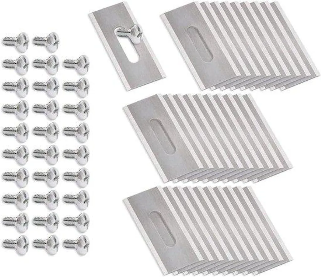 Lame de tondeuse inox ultra résistante - Lot de 30 pièces avec vis fixes